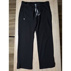 Figs Kade Cargo Scrub Pants Black Medium Petite